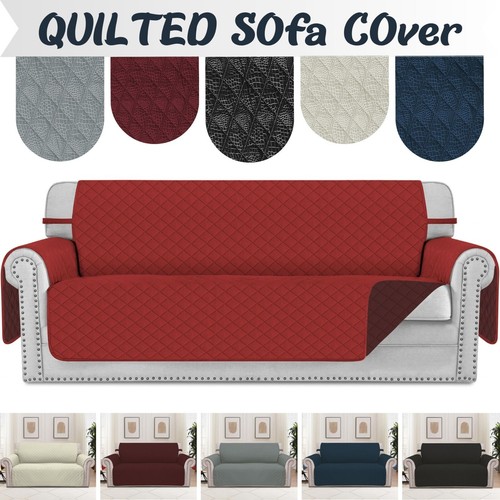 Quilted sofa cover slip - quilted,