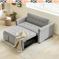 Two-Seater Velvet-Feel Sofa