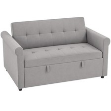 Two-Seater Velvet-Feel Sofa