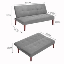 Fabric Two Seater Sofabed