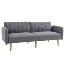 HOMCOM Two Seater Sofa Bed w/